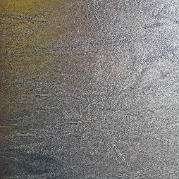 istock Metallic opalescent silver color leather texture 645180414