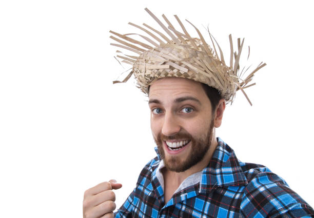 istock Brazilian man on Junina Party costume 645180432