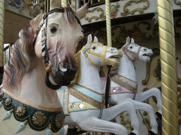 istock Merry-go-round horses 645196488