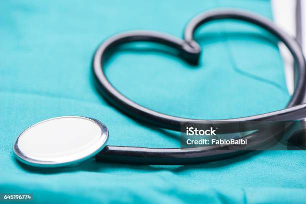 Stethoscope Stock Photo - Download Image Now - Blank, Blue, Care