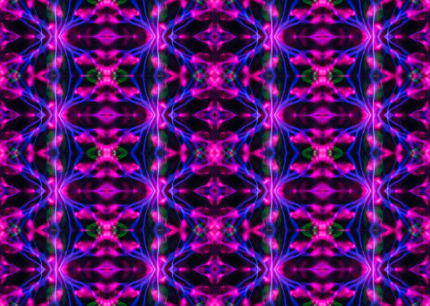 A background / texture image representing a bright futuristic kaleidoscopic pattern from a glowing plasma / magic lamp.