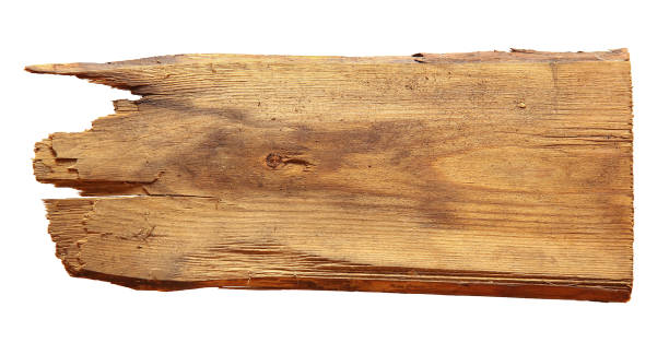 istock old wooden boards isolated on white background 645210964
