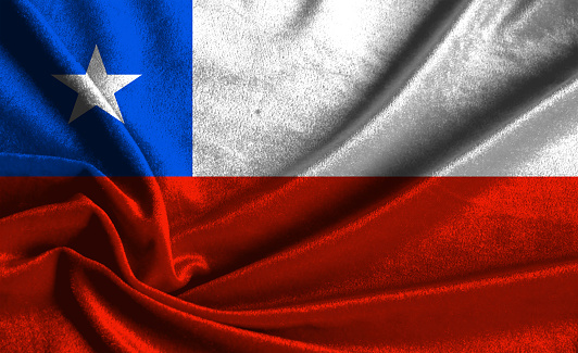 South American country flag of Chile