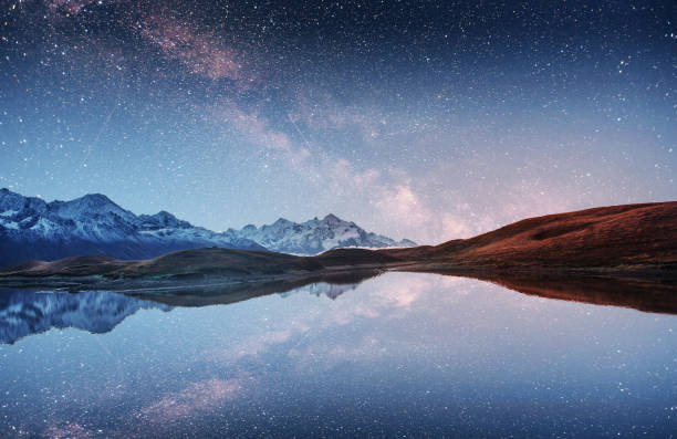 istock Fantastic starry sky and the Milky Way 645224308