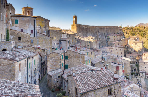 istock Sorano, tuscany, italy 645227966