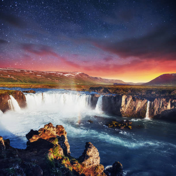 istock Hodafoss very beautiful Icelandic waterfall 645230098