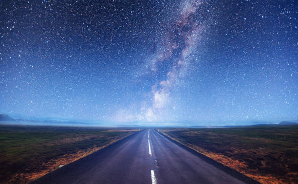 istock Fantastic starry sky and the milky way. 645230638