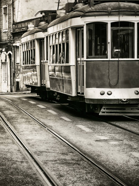 istock Old tram of Lisbon 645233926