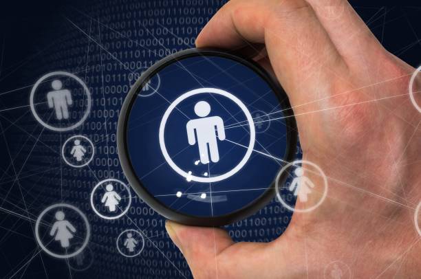 istock Big brother and social networks security concept. 645255474