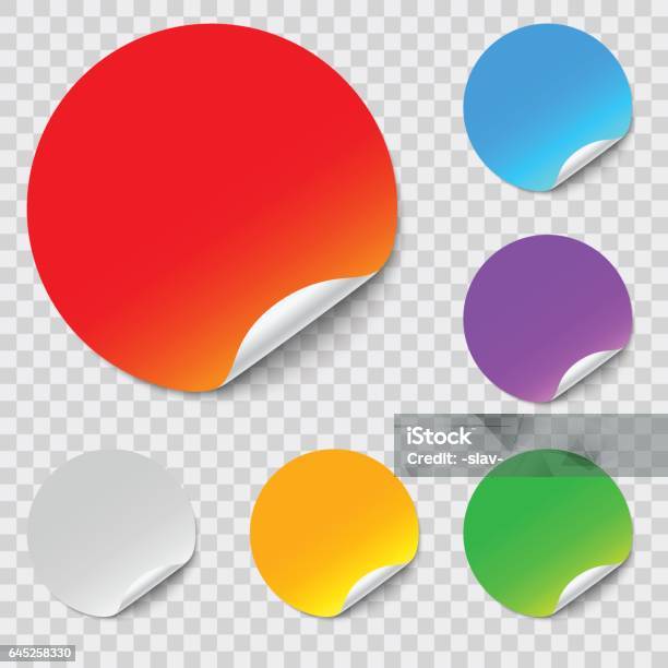 Vector Stickers Stock Illustration - Download Image Now - Adhesive Note ...