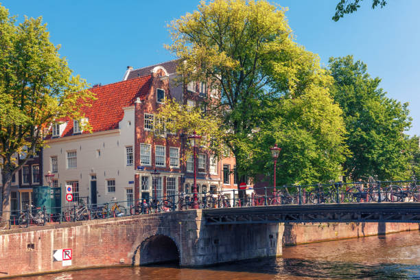 istock Amsterdam canal, Holland, Netherlands 645260826
