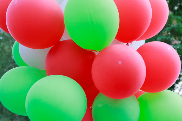 istock Bunch of colorful balloons. Holidays and festivals 645263718