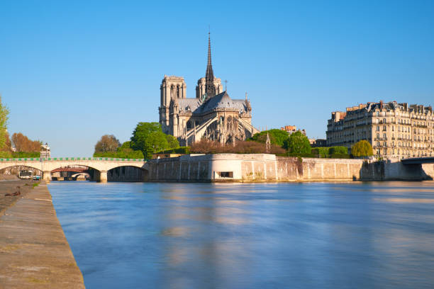 istock Paris, view over river Seine with Notre-Dame cathedral 645267838