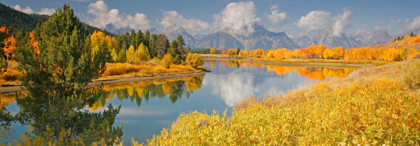 istock Fall at Oxbow Bend below the Teton Mountains 645270440