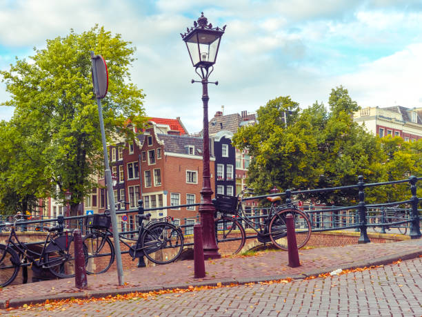 istock Amsterdam canal, Holland, Netherlands 645275800
