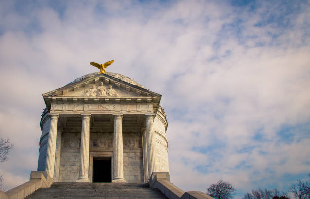 Illinois State Memorial in Vicksburg Mississippi USA Illinois State Memorial in Vicksburg vicksburg stock pictures, royalty-free photos & images