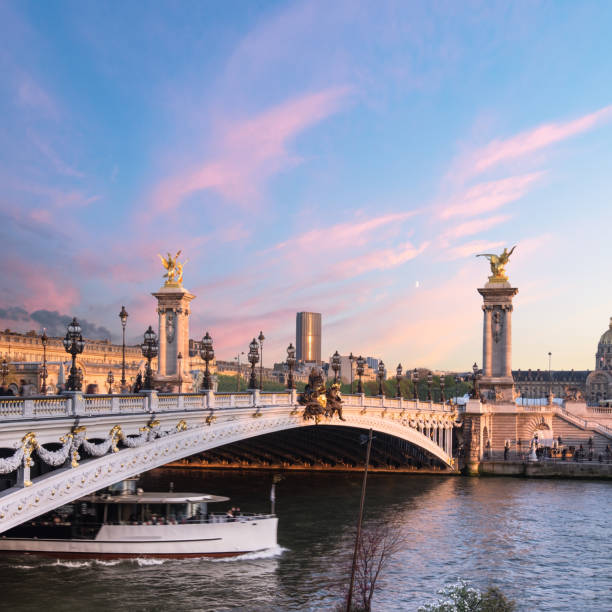 istock Alexandre Bridge in Paris on a sunset 645280542