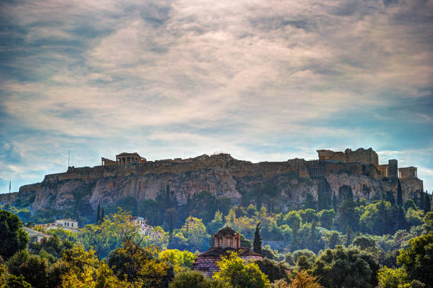 istock View on Acropolis from ancient agora, Athens, Greece 645286944