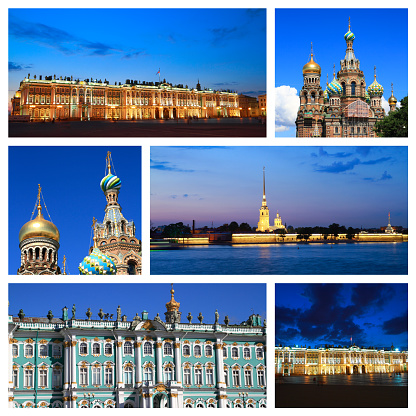Impressions of Saint Petersburg, Collage of Travel Images