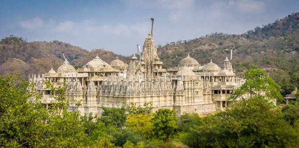 Ranakpur Jain Temple The world biggest and famous jain temple located in Rajasthan, India jainism photos stock pictures, royalty-free photos & images