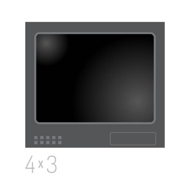 istock TV screen lcd monitor template electronic device technology digital size diagonal display and video modern plasma home computer vector illustration 645299484