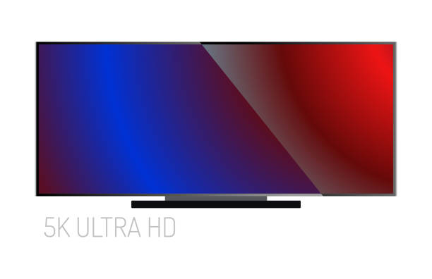 istock TV screen lcd monitor template electronic device technology digital size diagonal display and video modern plasma home computer vector illustration 645299504