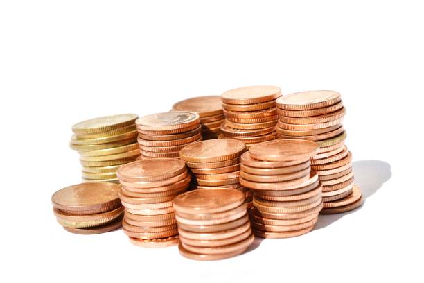 istock Copper and gold color coin 645305104