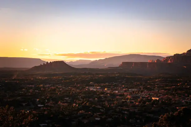 Redrocks in Sedona, Arizona. Sunset