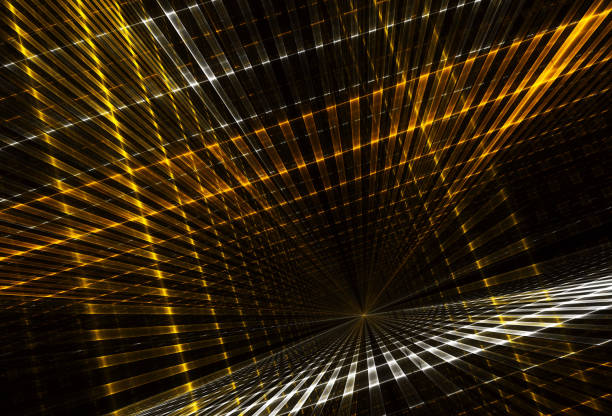 Computer generated abstract tehnology image. Three-dimensional fractal texture