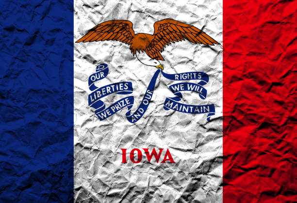 istock US flag of Iowa 645334348