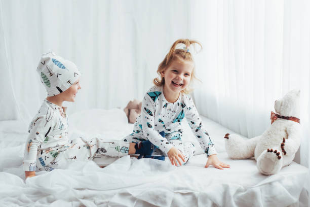 istock Children in pajamas 645335144
