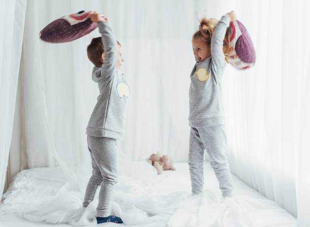 istock Children in pajamas 645337592