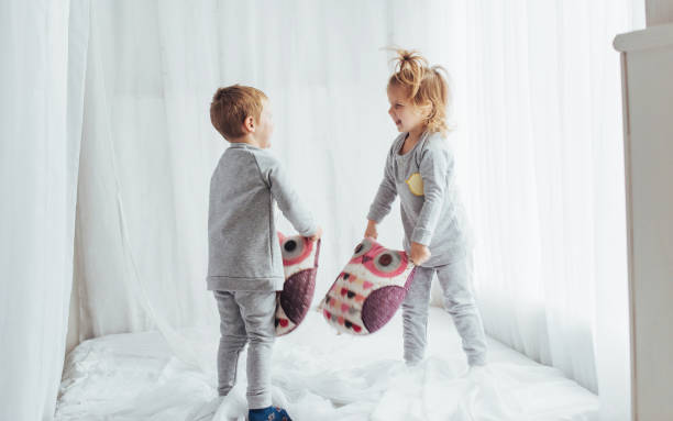 istock Children in pajamas 645337620