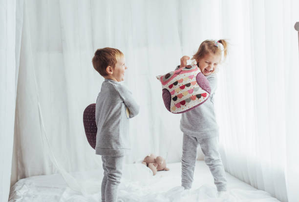 istock Children in pajamas 645337698