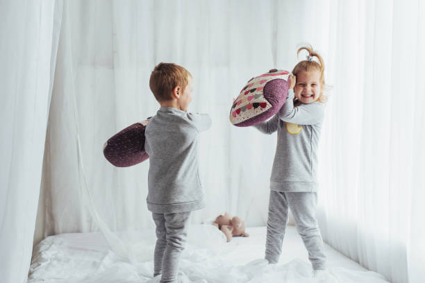 istock Children in pajamas 645337716