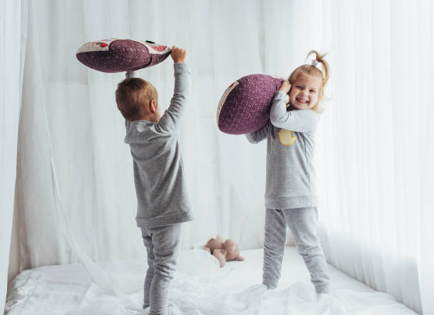 istock Children in pajamas 645337740