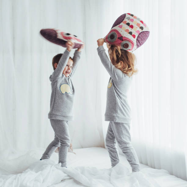 istock Children in pajamas 645337774
