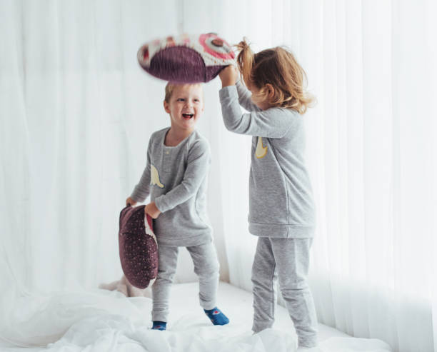 istock Children in pajamas 645337796
