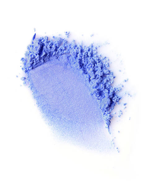 istock Smear of crushed blue eyeshadow 645337888