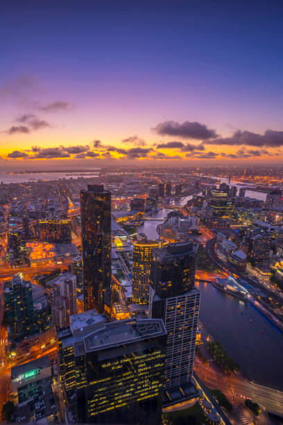 istock Melbourne city skyline 645341228