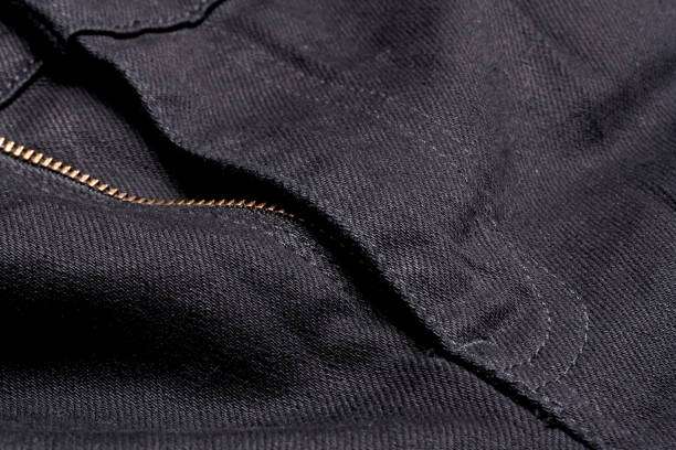 istock Texture of black jeans 645348092