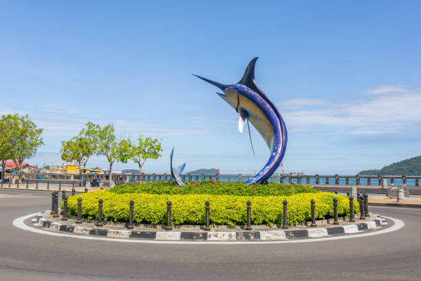 Marlin statue in Kota Kinabalu, Malaysia