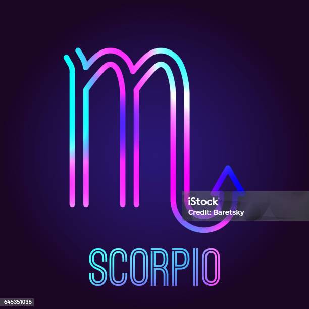 Scorpion Zodiac Sign Stock Illustration - Download Image Now ...