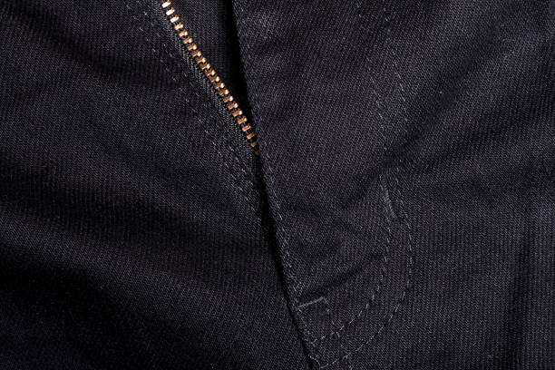 istock Texture of black jeans 645356690