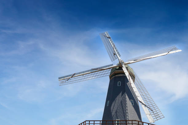 istock Windmill and Blue Sky at Golden Gate Park in San Francisco, CA. 645357292