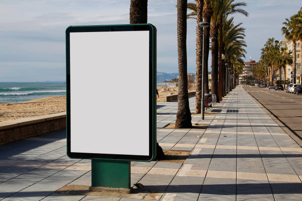 istock Blank billboard in the street 645360752