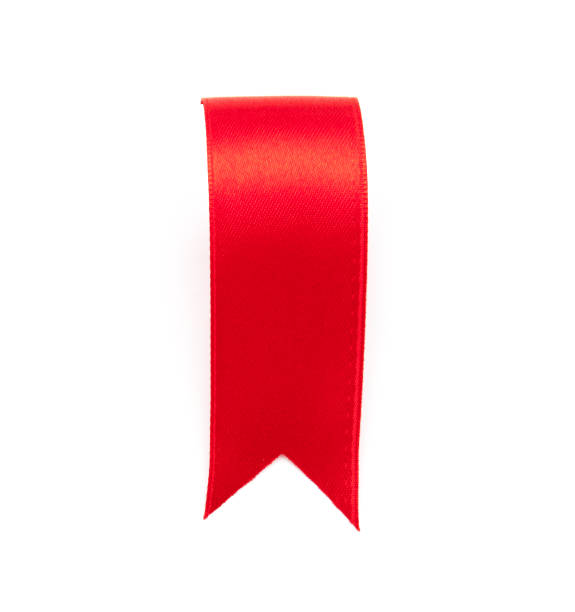 istock red ribbon bookmark isolated on white background 645366624