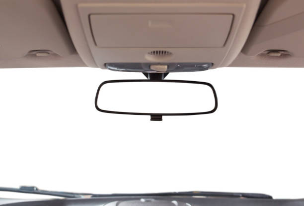 Car rear view mirror. Car rear view mirror inside the car. adjusting seat stock pictures, royalty-free photos & images