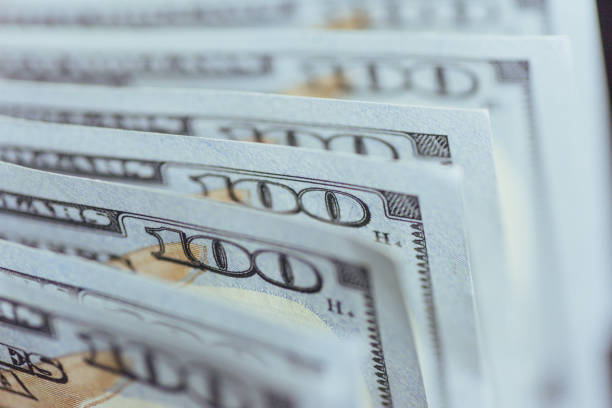 istock American Dollars. One Hundred Dollar Banknotes, 100 645367112