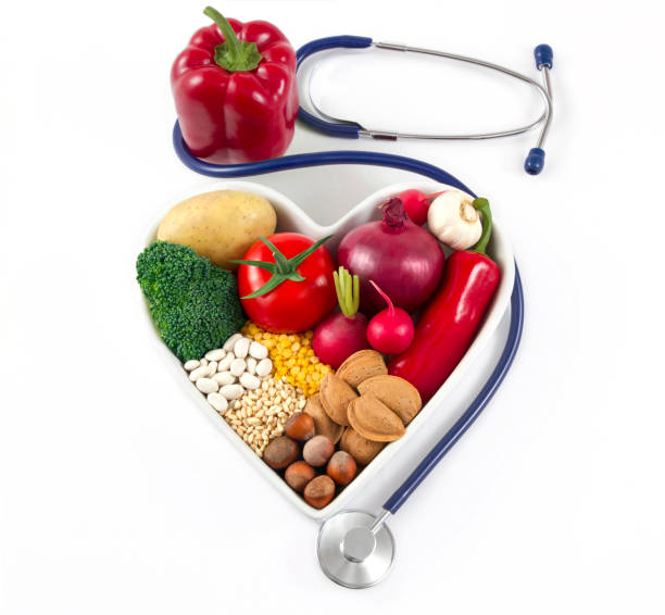 istock Healthy Foods Arranged in Heart Shaped 645371046